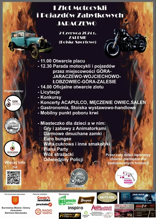 W Zalesiu odbędzie się I Zlot Motocykli i Pojazdów Zabytkowych. Impreza w niedzielę 2 czerwca
