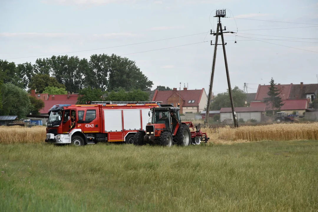 Pożary w czasie żniw w powiecie gostyńskim