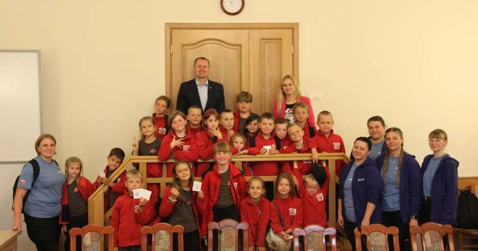 Półkoloniści z Goliny w jarocińskim starostwie