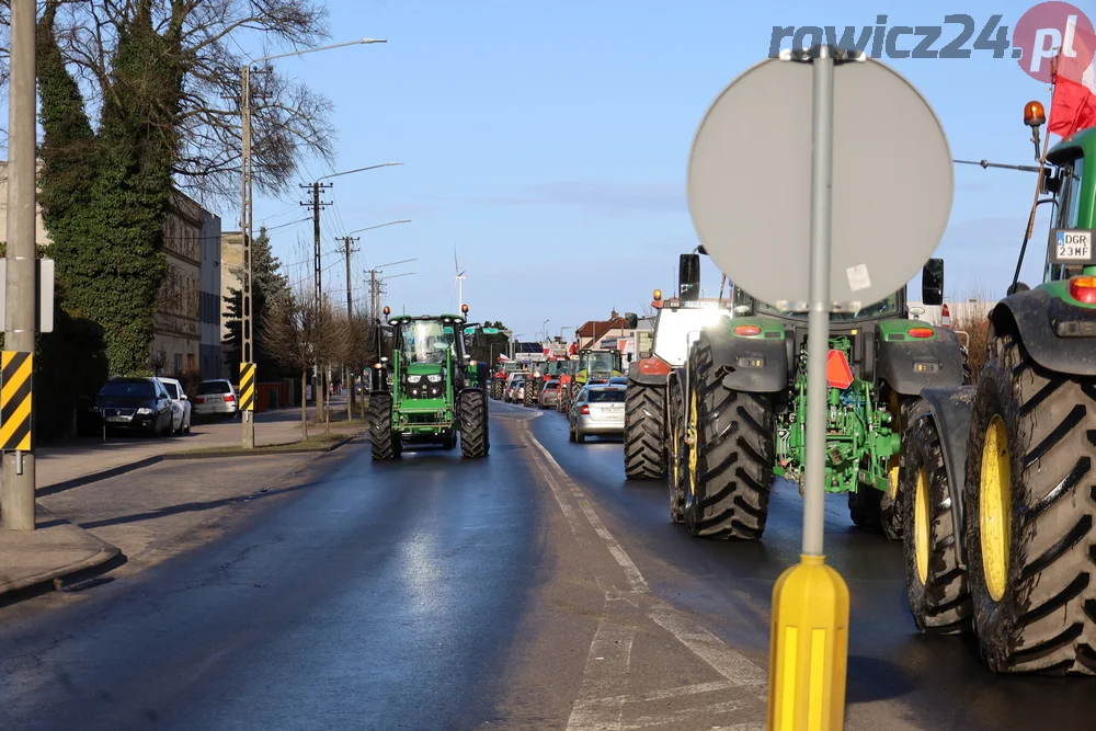 Protest rolników w Rawiczu