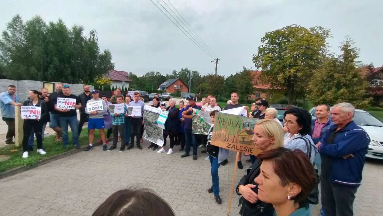 Protest przeciwko CPK - Roszków