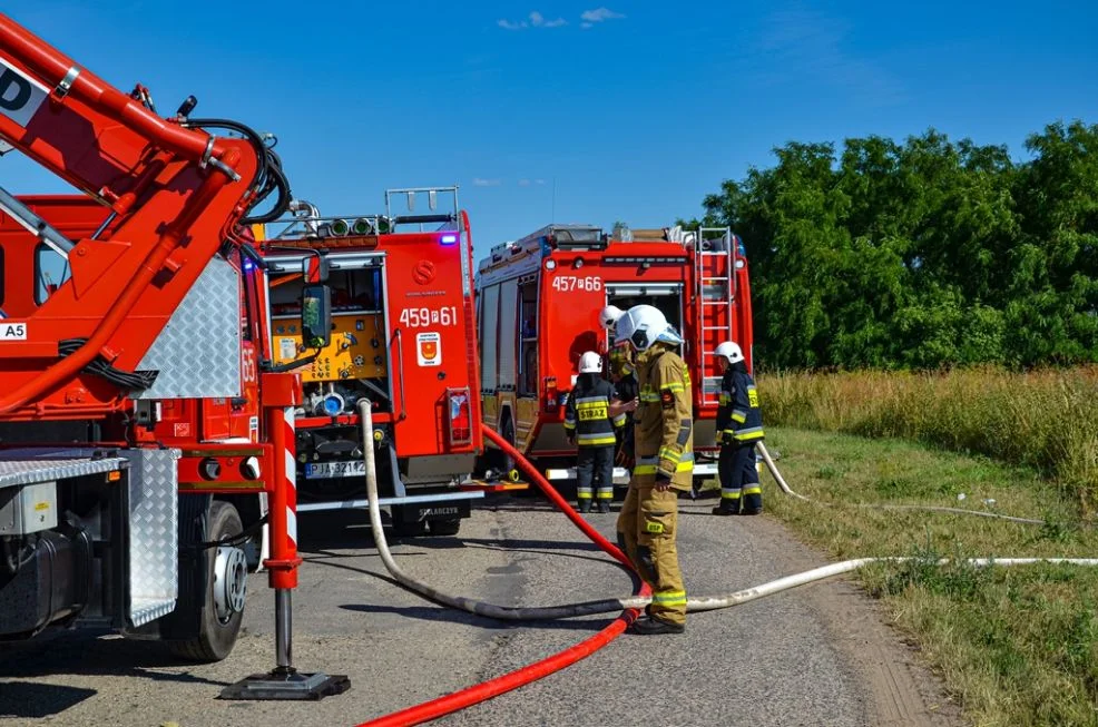 Pożar w Siekierzynie w gminie Żerków