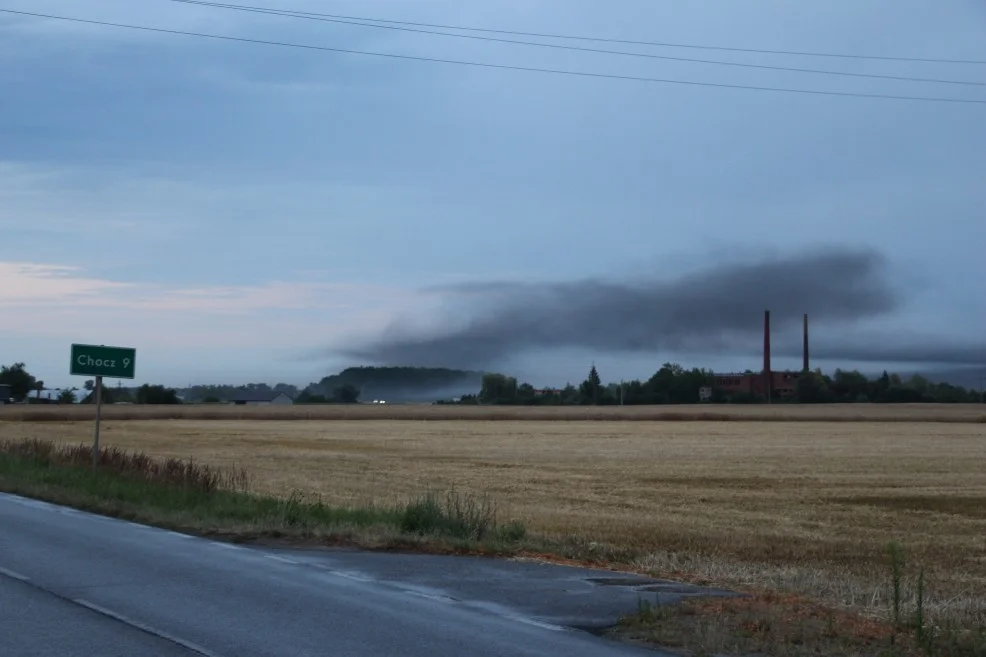 Pożar cegielni w Lenartowicach