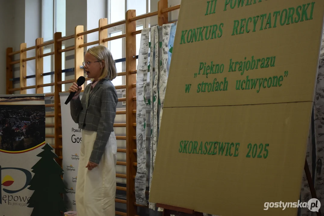 III Powiatowy Konkurs Recytatorski w Skoraszewicach 2025 "Piękno krajobrazu w strofach uchwycone"