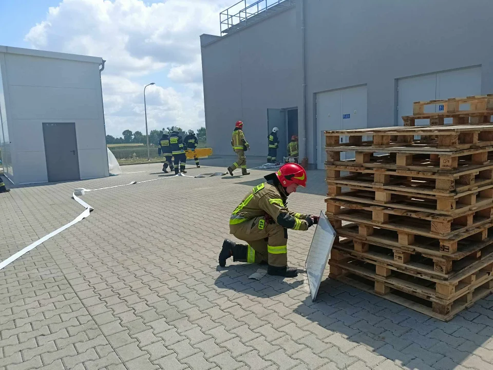 Krotoszyn. Strażacy ćwiczyli w firmie Mahle