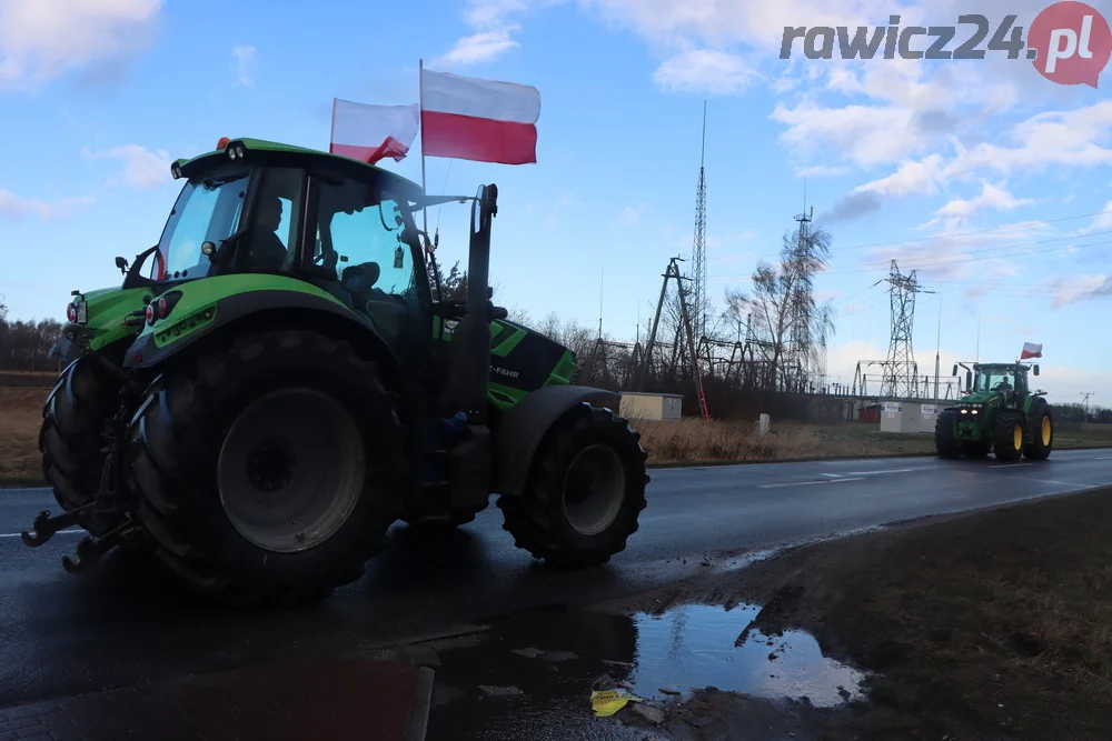 Rolnicy przejechali z gminy Miejska Górka do Rawicza i z powrotem