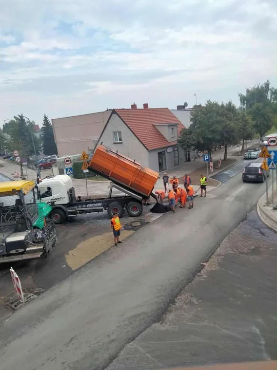 Remont ulic: Kościuszki i Dąbrowskiego w Jarocinie