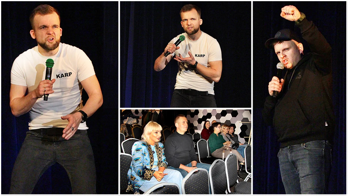 Ponad dwie godziny z "Karpiem" w rawickim domu kultury. Świetny stand-up - Zdjęcie główne
