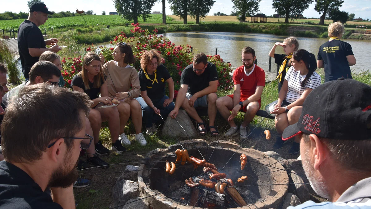 Rowerowy "wjazd" w wakacje harcerzy i zuchów z Gostynia