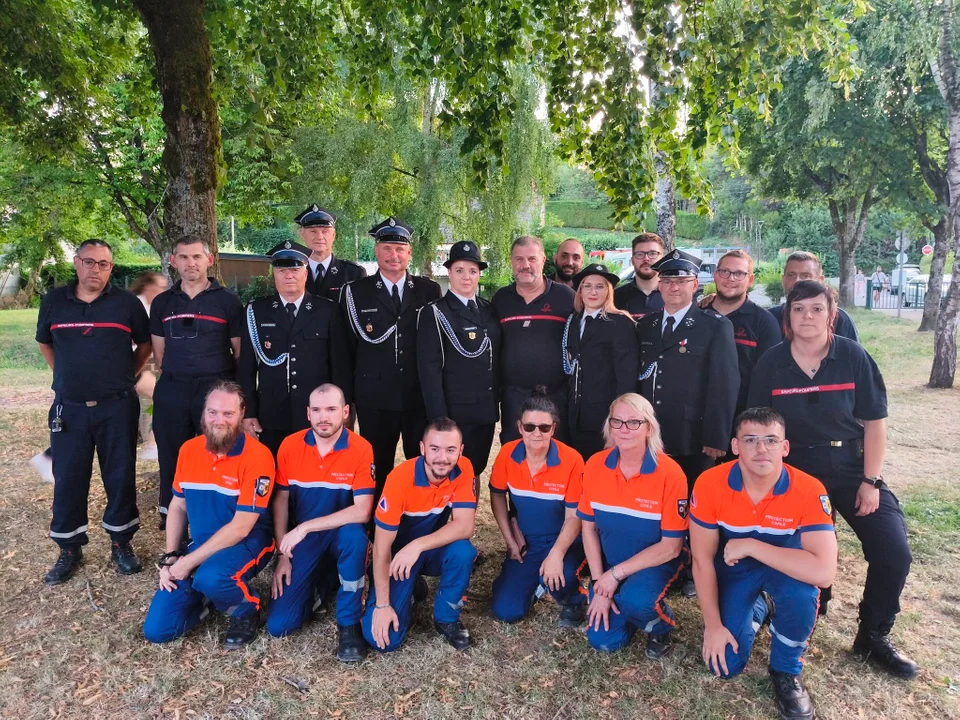 Strażacy z Gizałek we Francji