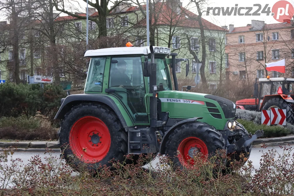 Protest rolników w Rawiczu