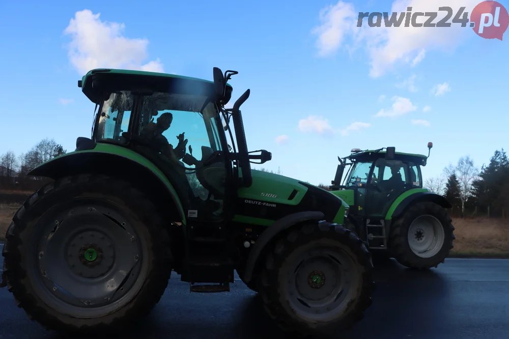 Rolnicy przejechali z gminy Miejska Górka do Rawicza i z powrotem