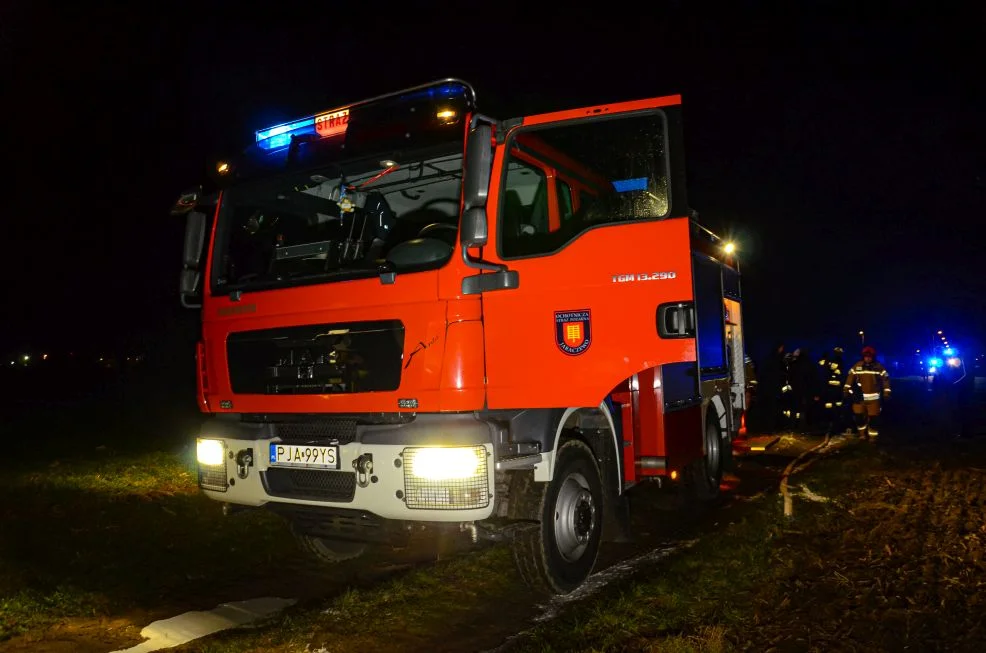 Pożar samochoduw Jaraczewie