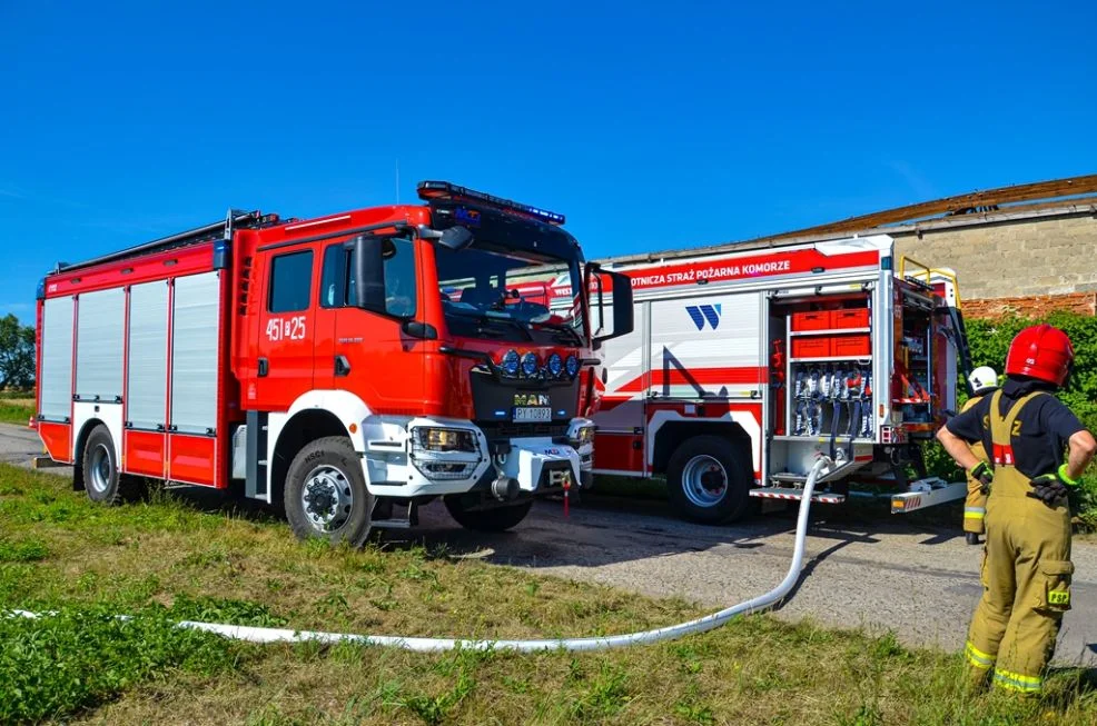 Pożar w Siekierzynie w gminie Żerków