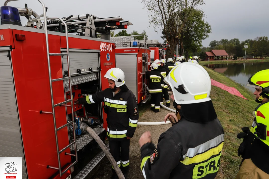 Ćwiczenia strażaków z powiatu krotoszyńskiego