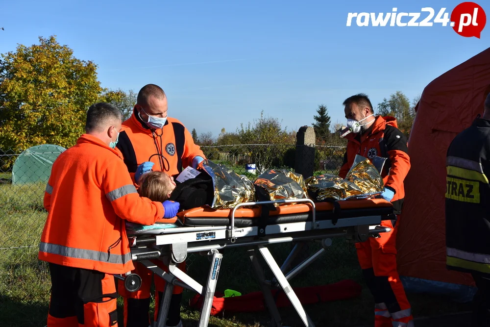 Ćwiczenia służb w Sarnowie i Rawiczu