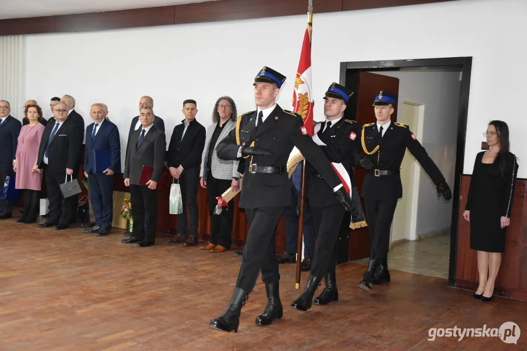 Pożegnanie bryg. Michała Pohla - z-cy komendanta powiatowego Państwowej Straży Pożarnej w Gostyniu