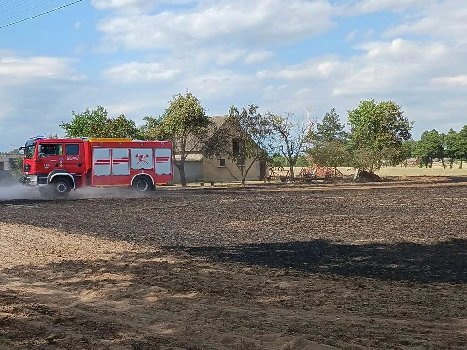 Pożar w Boguszynku w gminie Nowe Miasto