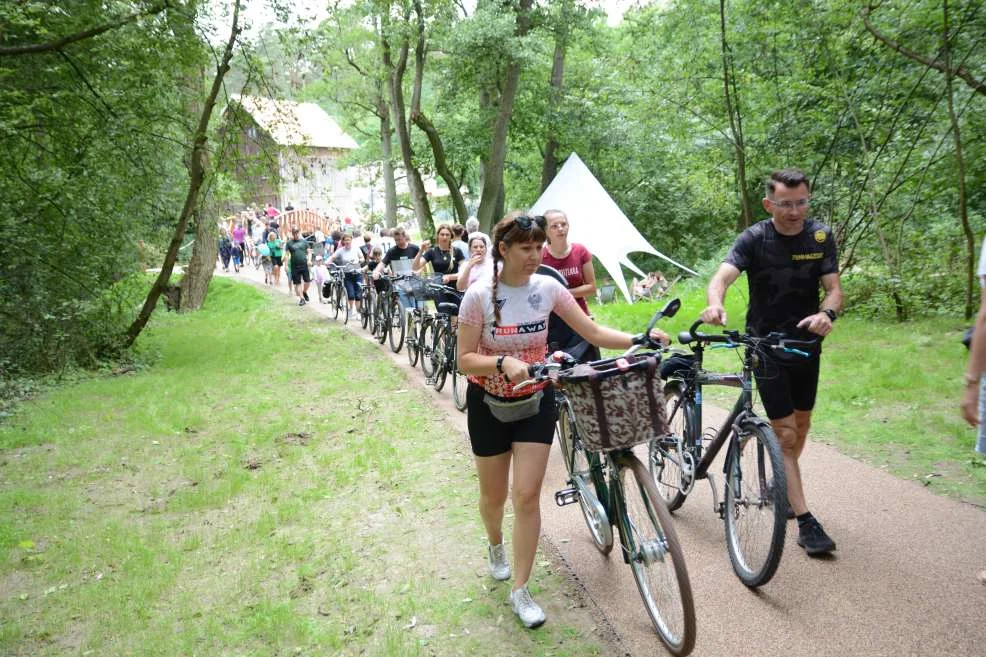 Rajd do młyna nad Lutynią (zdj. z otwarcia ścieżki rowerowej)