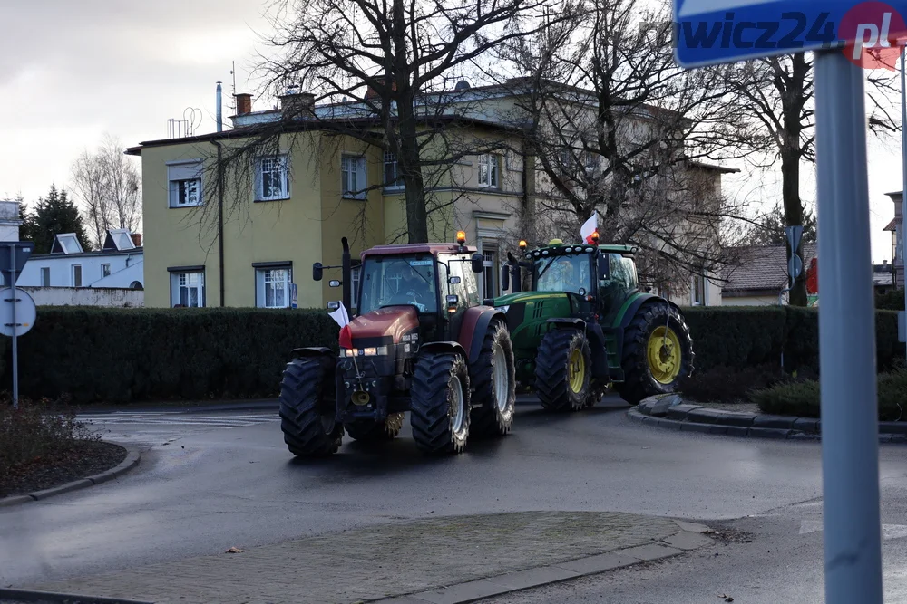 Protest rolników w Rawiczu