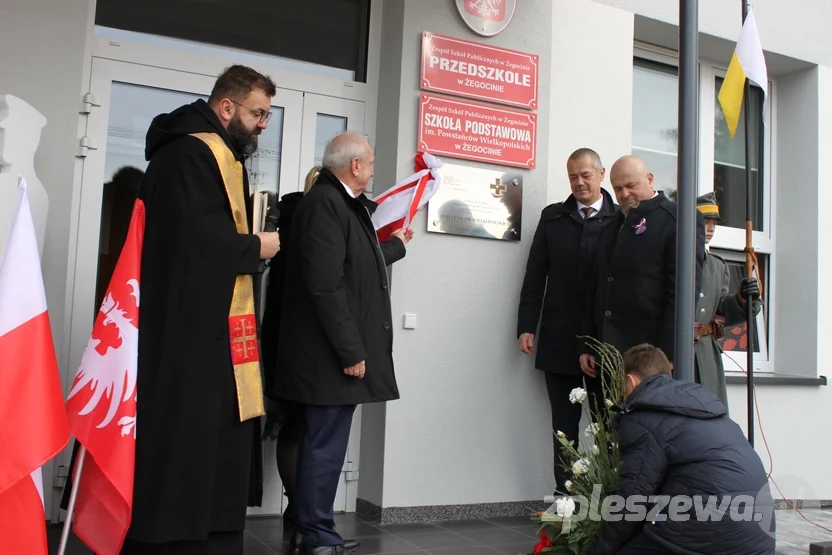 Nadanie imienia Powstańców Wielkopolskich Szkole Podstawowej w Żegocinie