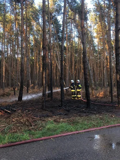 Pożar w miejscowości Kolonia Obory