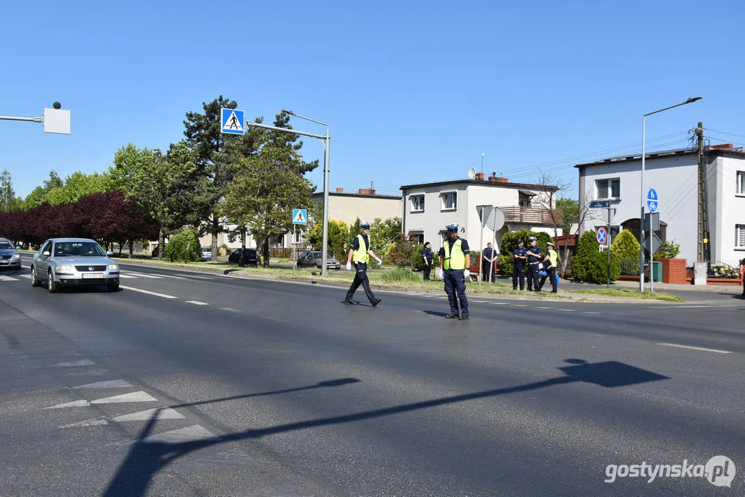 34. Konkurs "Policjant ruchu drogowego 2024” w Gostyniu. Dzień drugi - ręczna regulacja ruchem