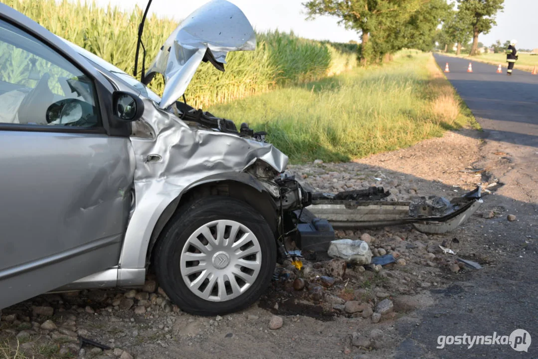 Wypadek na drodze za Pogorzelą