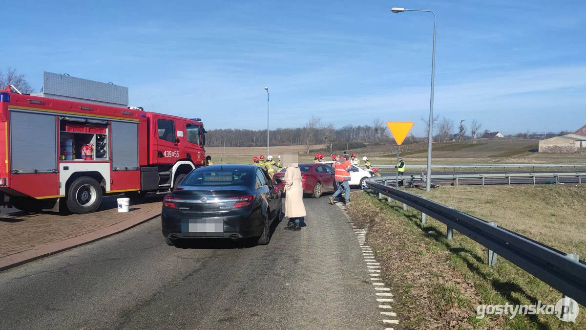 Wypadek na DK 12 Gostyń - Jarocin