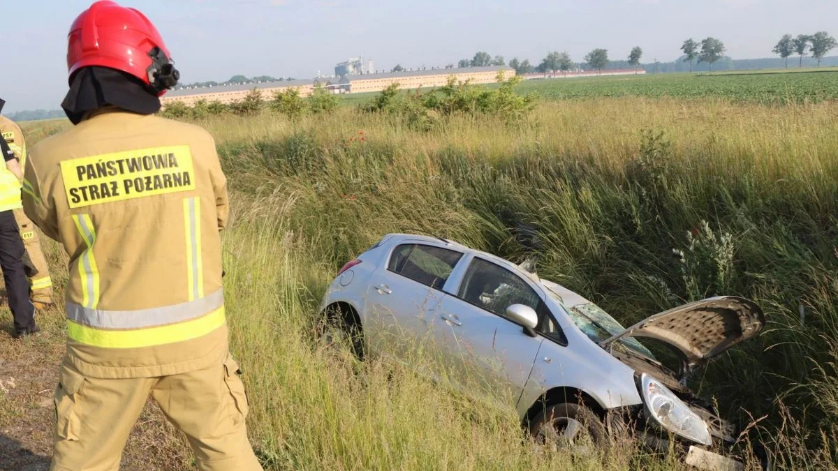 Auto dachowało w rowie. Ranna trafiła do szpitala [ZDJĘCIA] - Zdjęcie główne