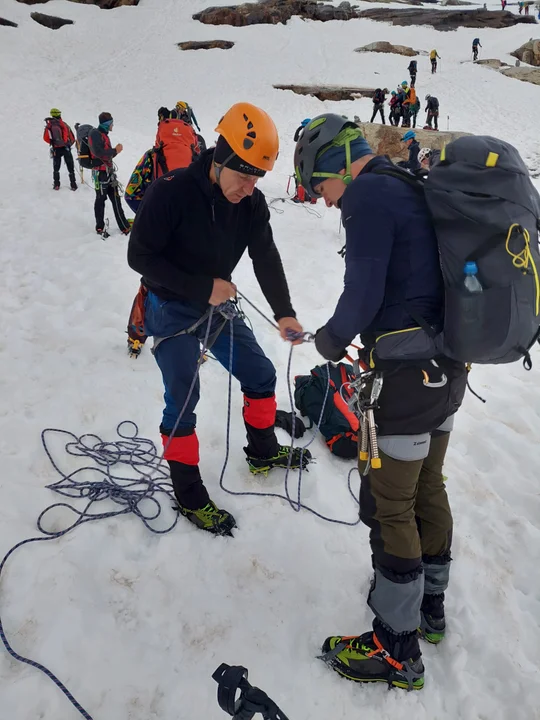 Ultramaratończyk Rafał Przybył z Bodzewka Pierwszego zdobył Mont Blanc