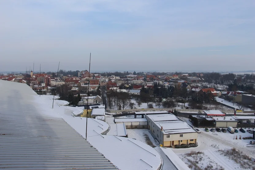 Ćwiczenia z ratownictwa wysokościowego na elewatorze zbożowym w Pleszewie