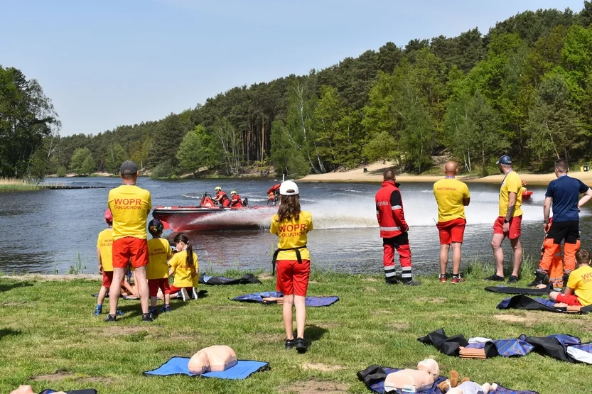 WOPR Gołuchów i OSP Chocz na pikniku służb ratowniczych w Kobylej Górze