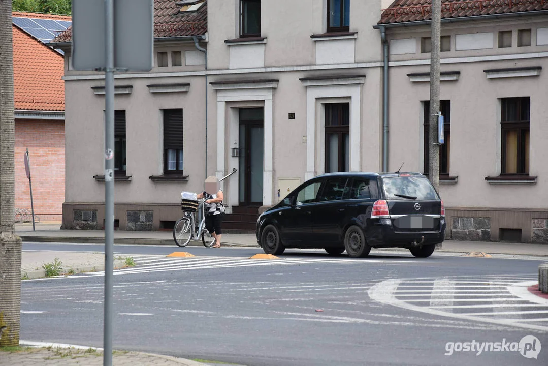 Plac Karola Marcinkowskiego w Gostyniu niebezpieczny dla rowerzystów