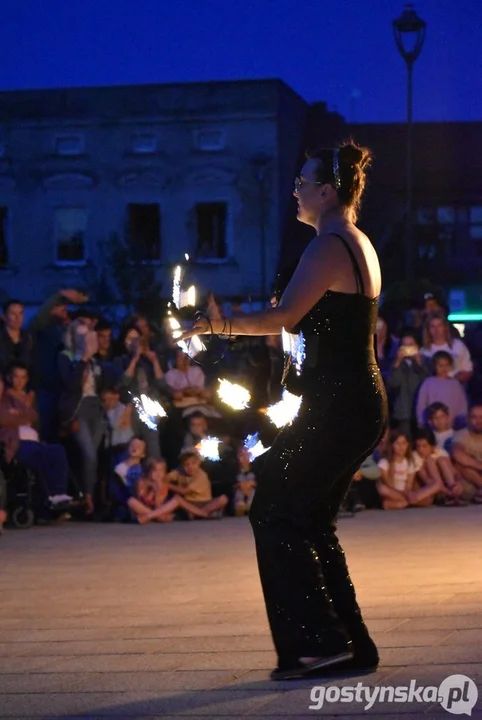 Fire Show na rynku w Krobi