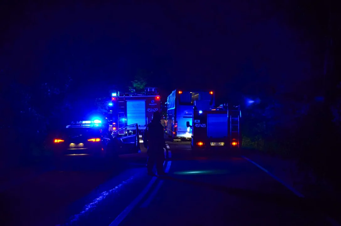 Wypadek śmiertelny za Tarcami, w kierunku Lubini Małej