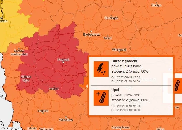 Nawałnice w Pleszewie i okolicy