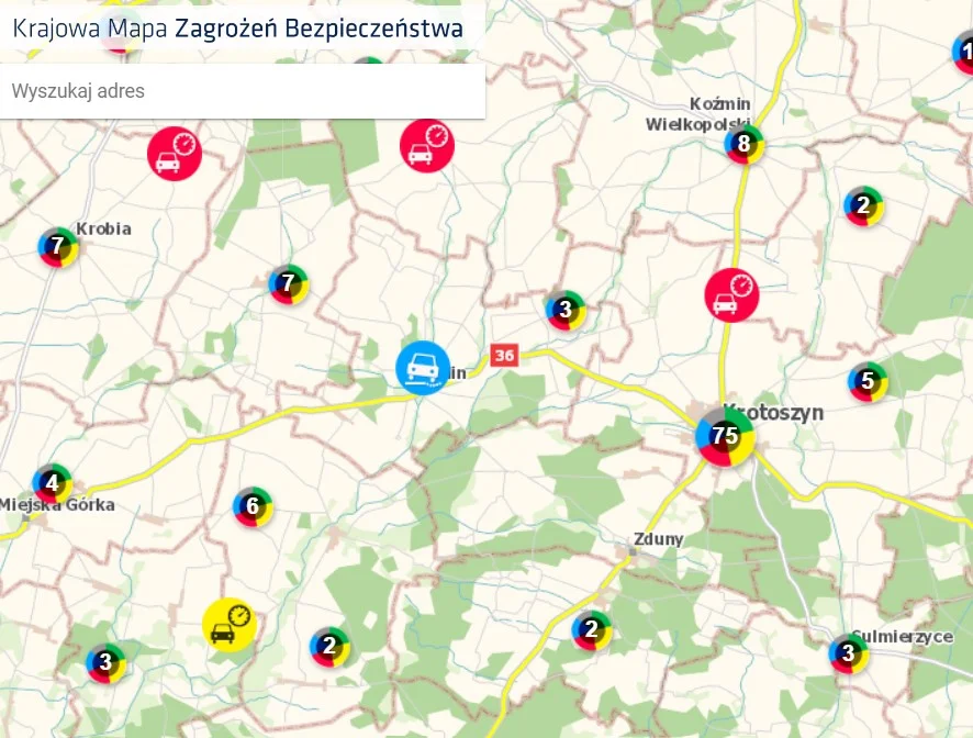 Krajowa Mapa Zagrożeń w powiecie krotoszyńskim