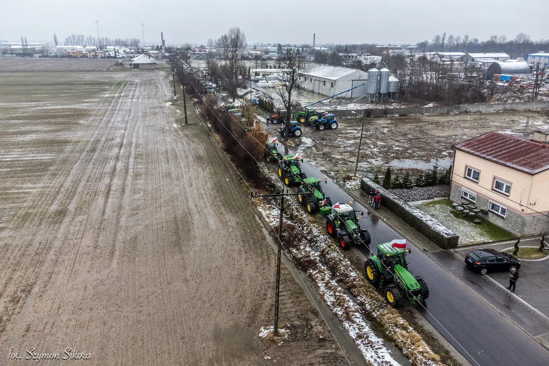 Protest rolników w powiecie krotoszyńskim