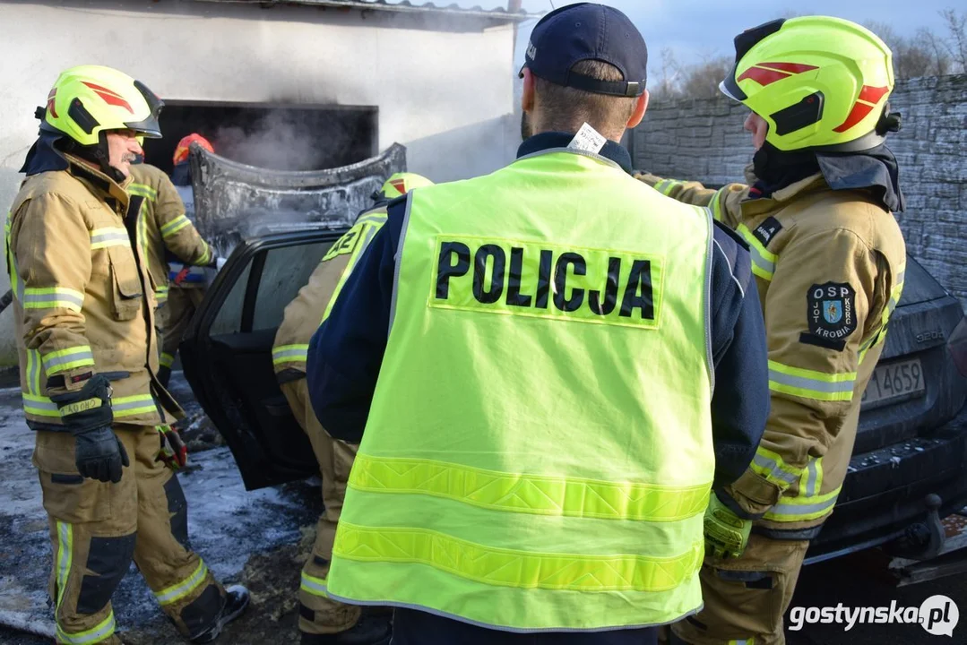 Pożar garażu w Chwałkowie