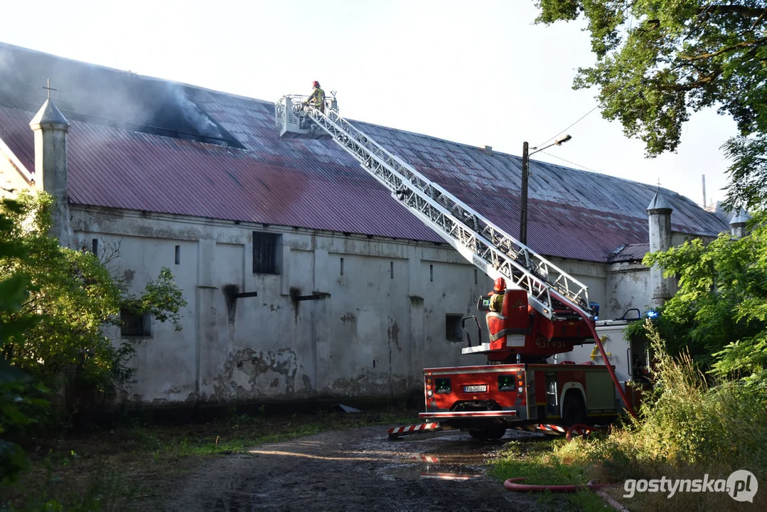 Pożar w gospodarstwie w Podrzeczu