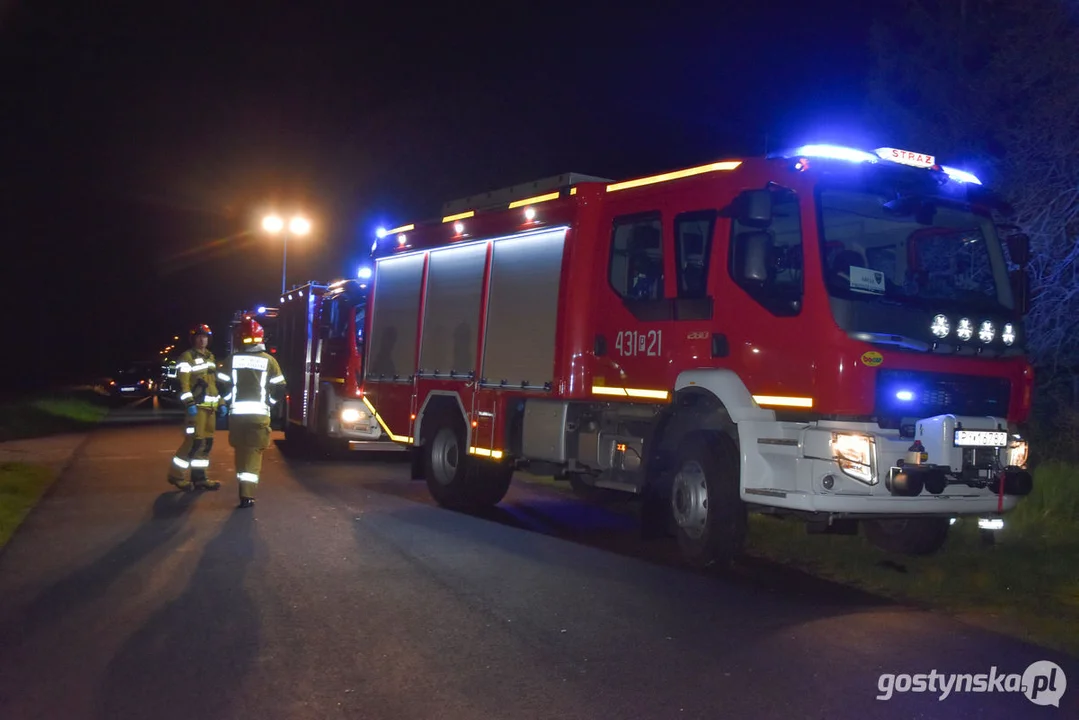 Wypadek śmiertelny na drodze Pogorzela - Gumienice