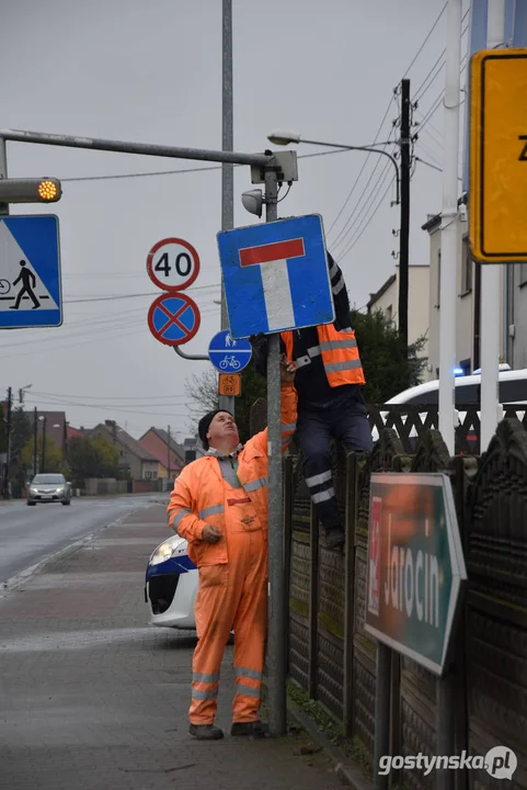 Objazdy w Gostyniu. Remont Skrzyżowania ulicy Europejskiej z ul. Nad Kanią