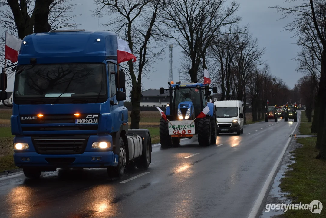 Drugi protest rolników z terenu powiatu gostyńskiego 2024