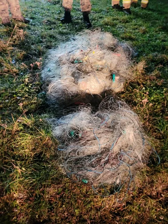 Setki metrów nielegalnych sieci na zalewie: "To musi być jakaś zorganizowana grupa przestępcza"