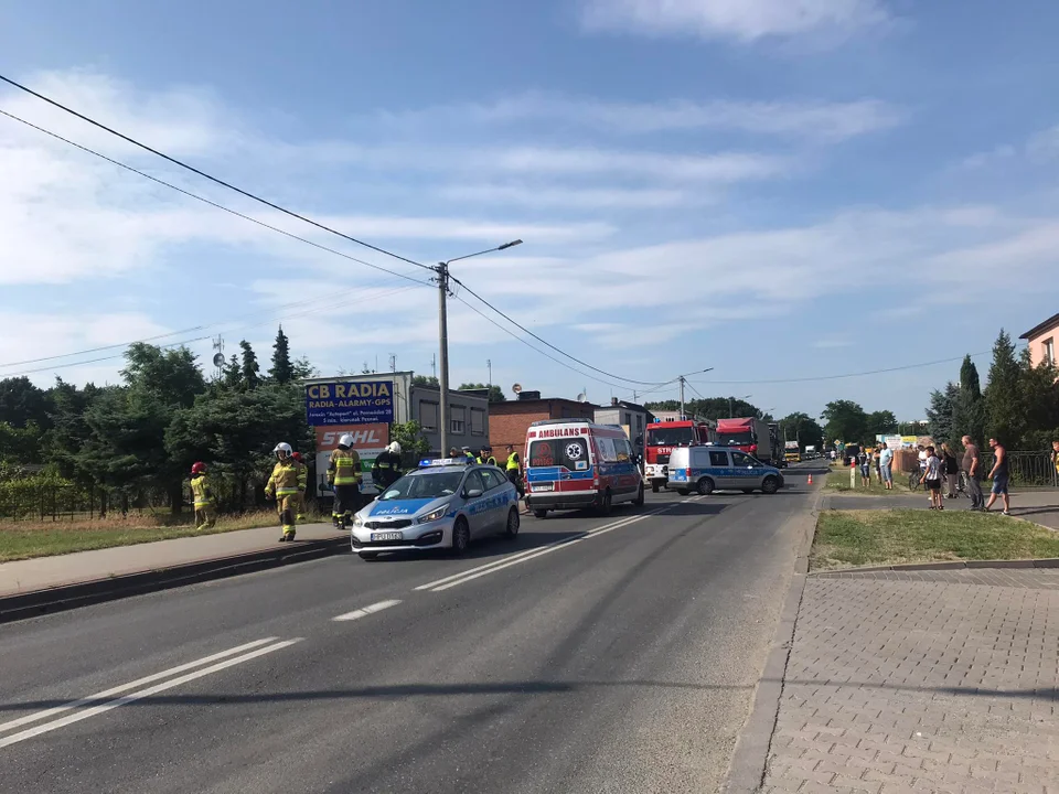 Wypadek hulajnogi na ul. Wrocławskiej w Jarocinie