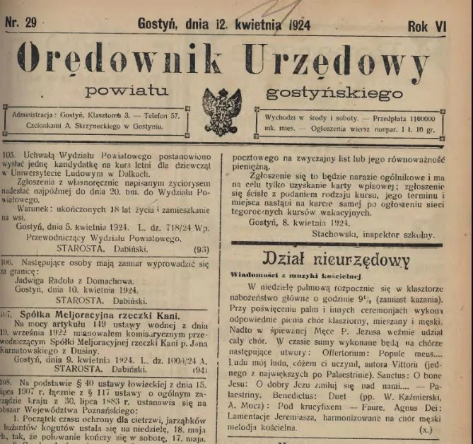 Zakupy przed Wielkanocą w Gostyniu 100 lat temu. Świąteczna reklama