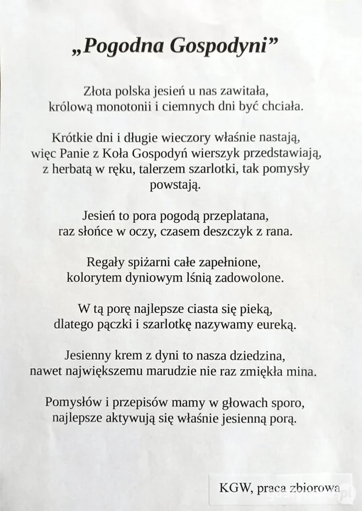 Konkurs poetycki w Pogorzeli