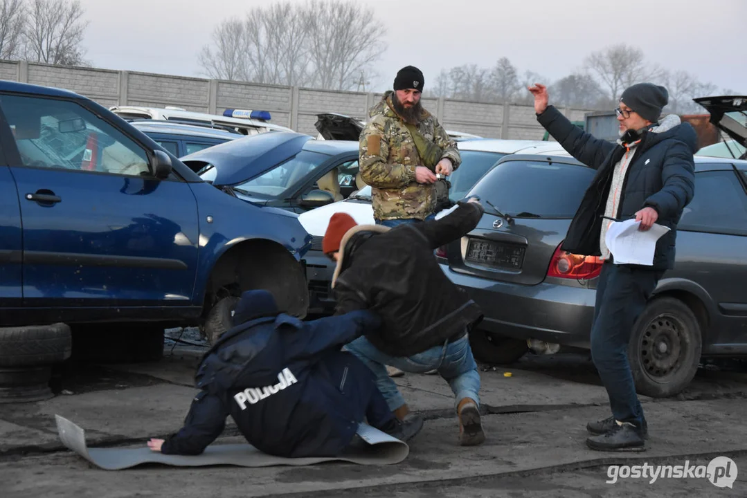 Na planie serialu "Dzielnica Strachu" w Poniecu