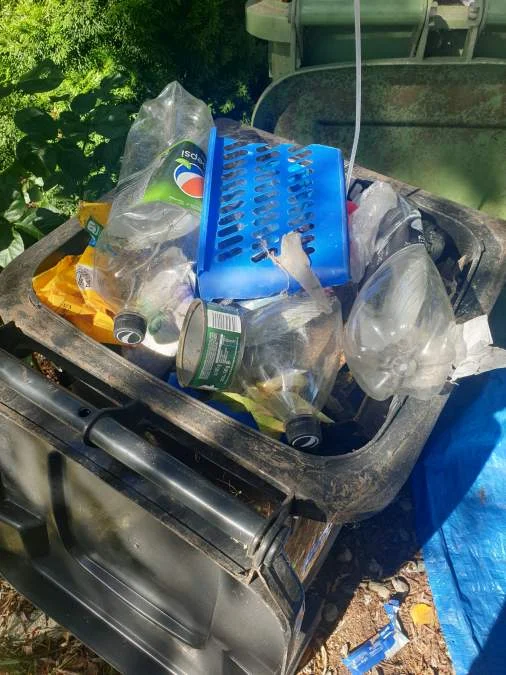 Kontrola kubłów na śmieci w w gminie Kotlin